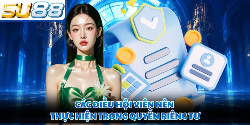 Các điều hội viên nên thực hiện trong quyền riêng tư