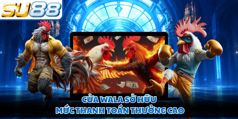 Cửa Wala sở hữu mức thanh toán thưởng cao